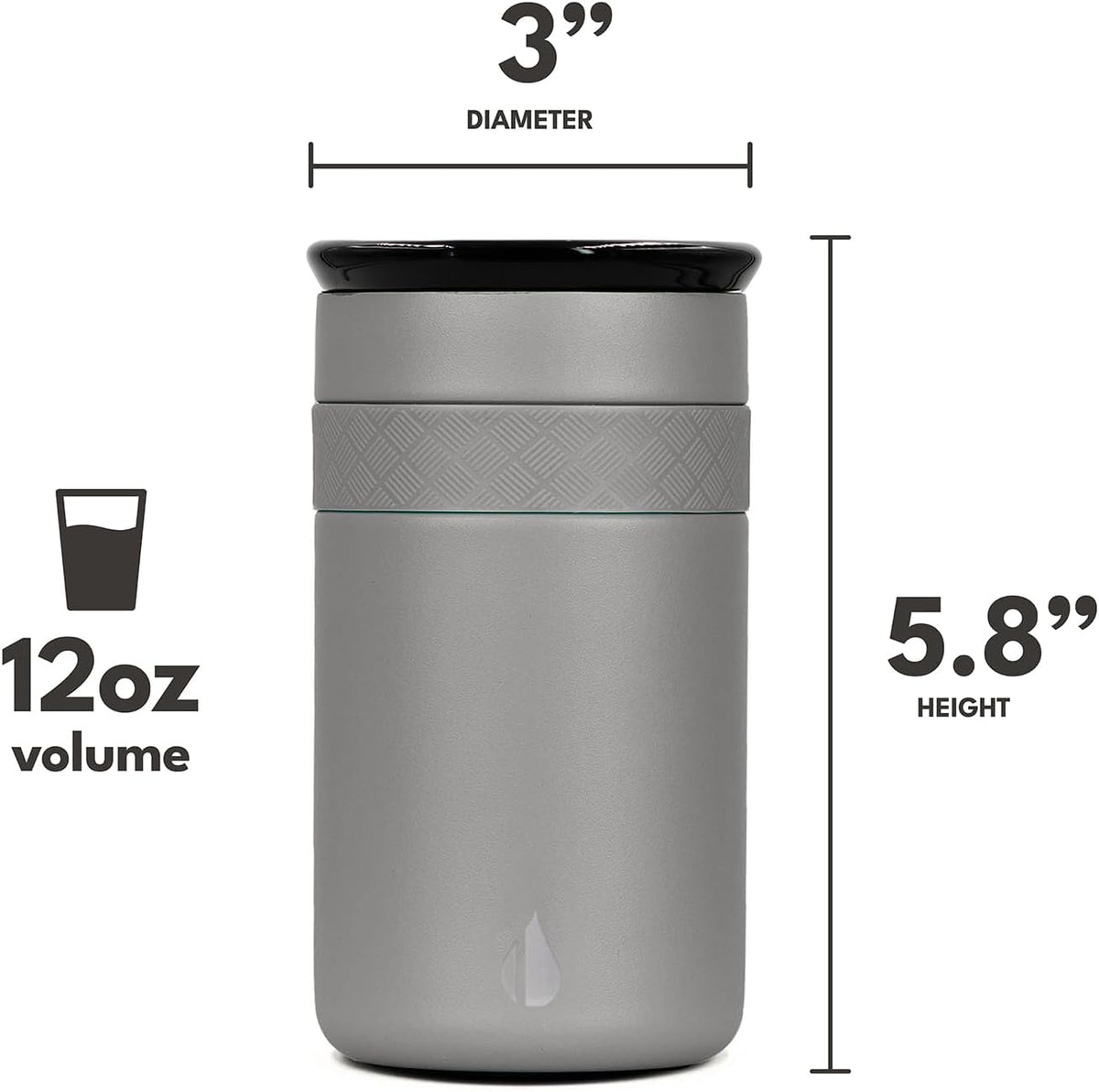 Artisan 16oz Triple-Wall Insulated Coffee Tumbler w/Ceramic Lid
