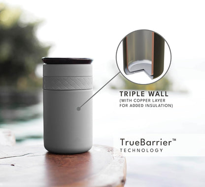 Artisan 16oz Triple-Wall Insulated Coffee Tumbler w/Ceramic Lid