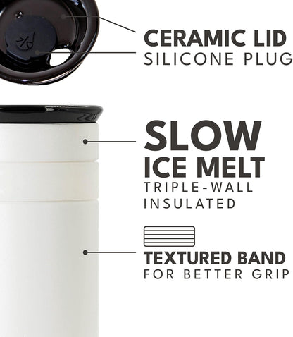 Artisan 16oz Triple-Wall Insulated Coffee Tumbler w/Ceramic Lid