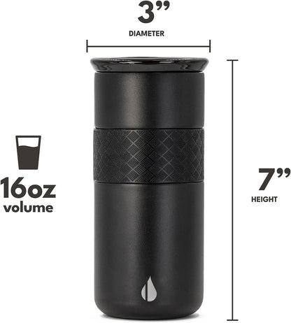 Artisan 16oz Triple-Wall Insulated Coffee Tumbler w/Ceramic Lid