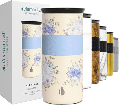 Artisan 16oz Triple-Wall Insulated Coffee Tumbler w/Ceramic Lid