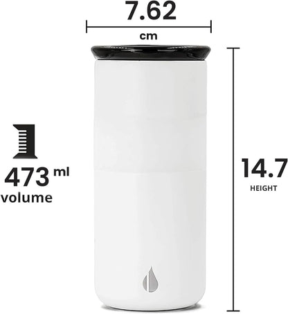 Artisan 16oz Triple-Wall Insulated Coffee Tumbler w/Ceramic Lid