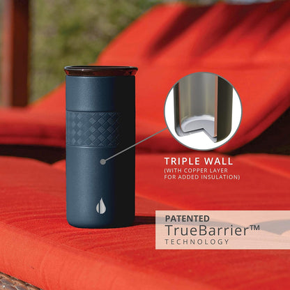 Artisan 16oz Triple-Wall Insulated Coffee Tumbler w/Ceramic Lid