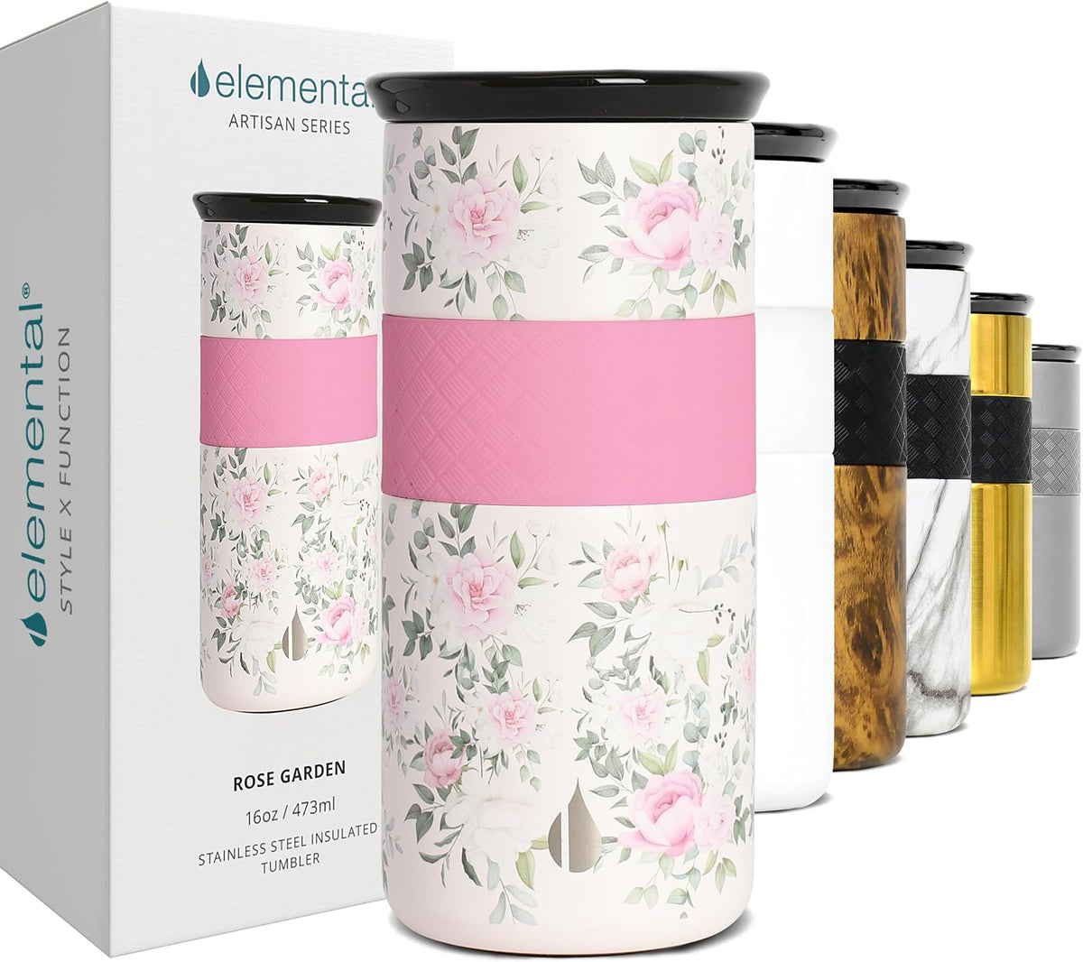 Artisan 16oz Triple-Wall Insulated Coffee Tumbler w/Ceramic Lid