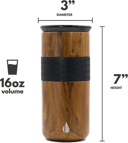 Artisan 16oz Triple-Wall Insulated Coffee Tumbler w/Ceramic Lid