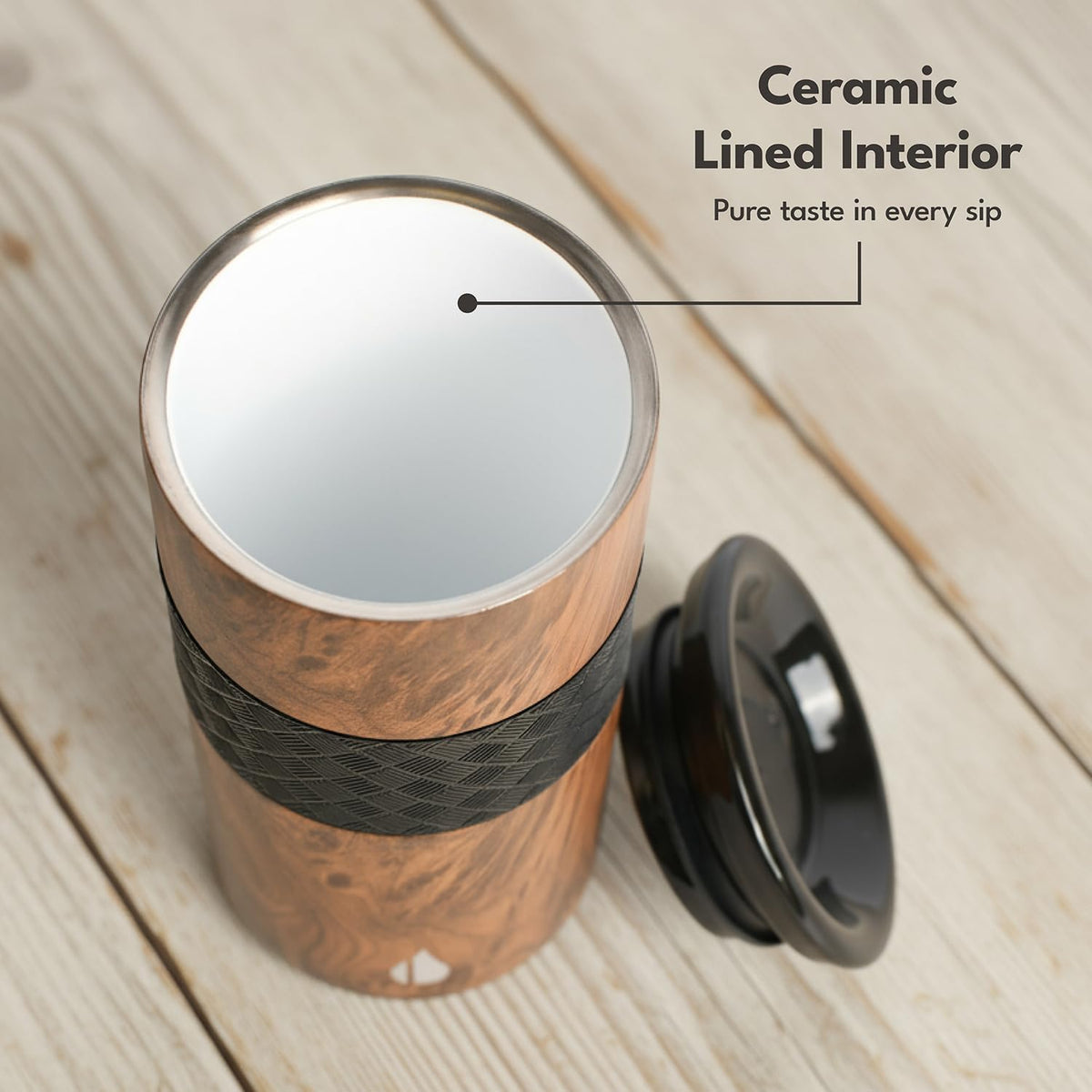 Artisan 16oz Triple-Wall Insulated Coffee Tumbler w/Ceramic Lid