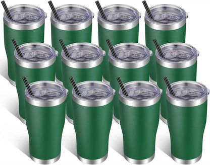 20oz Tumbler Stainless Steel Tumbler Cup with Lid And Straw Vacuum Insulated Double Wall Travel Coffee Mug(Orange 1 Pack)