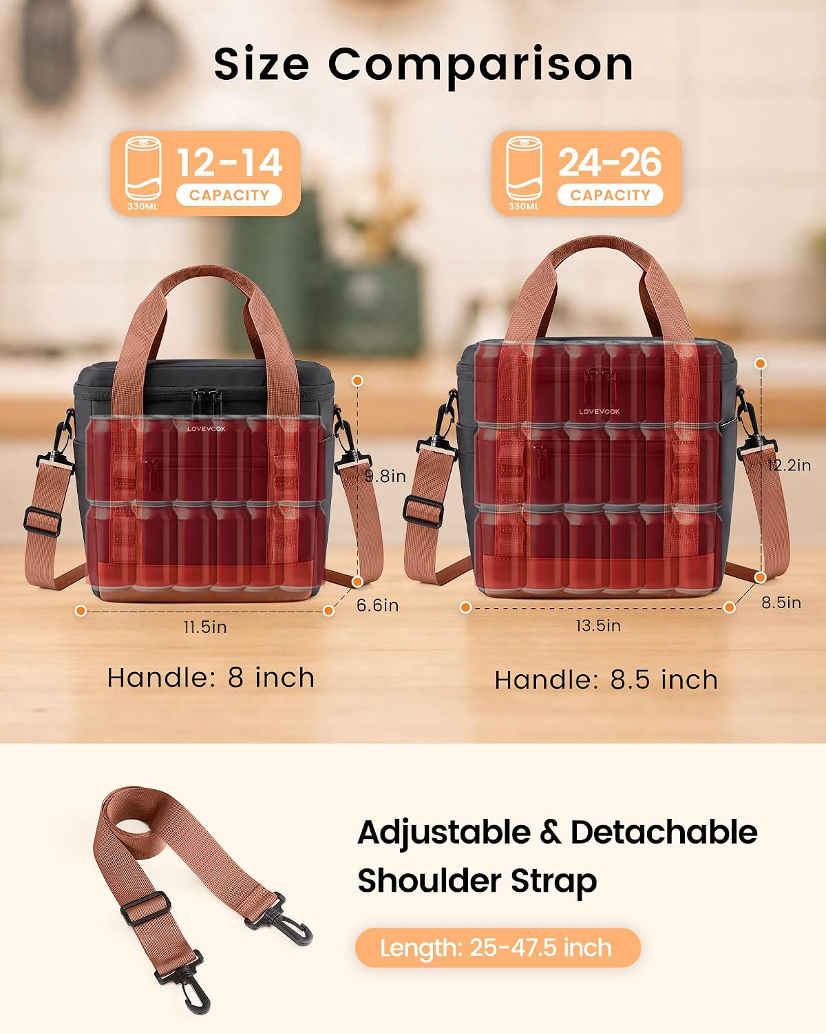 Insulated Lunch Bag for Women men, Large Leakproof Adult Lunch Box