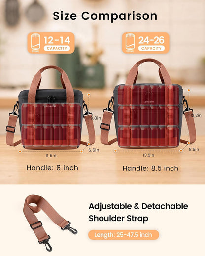 Insulated Lunch Bag for Women men, Large Leakproof Adult Lunch Box