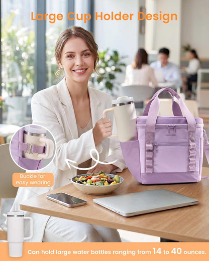Insulated Lunch Bag for Women men, Large Leakproof Adult Lunch Box