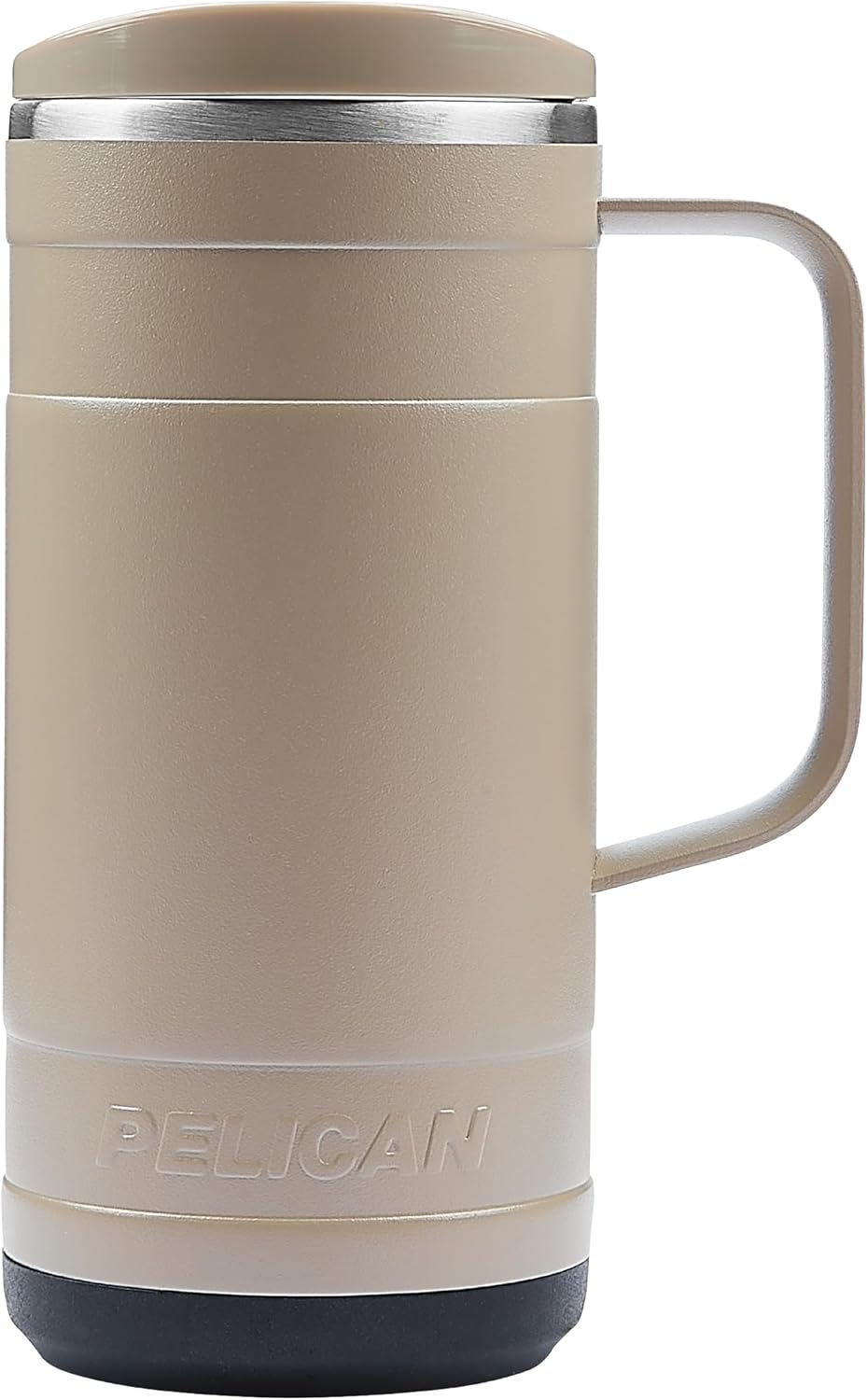 Pelican Ridge™ 18 oz Vacuum Insulated Tumbler - Recycled Stainless Steel Double Wall Travel with Dual Lid, Powder Coated Insulated Coffee Mug For Hot Cold Drinks, Jet Black