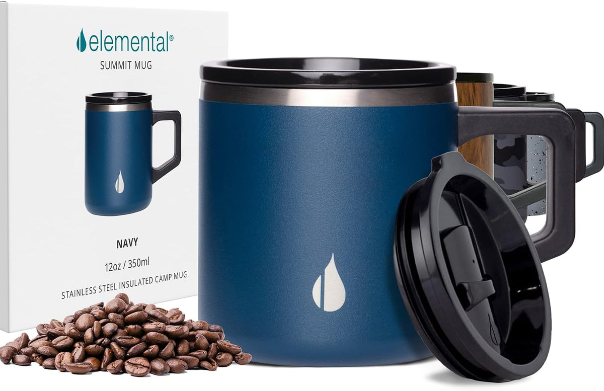 Summit 16oz Insulated Coffee Mug Stainless Steel Cup w/Lid