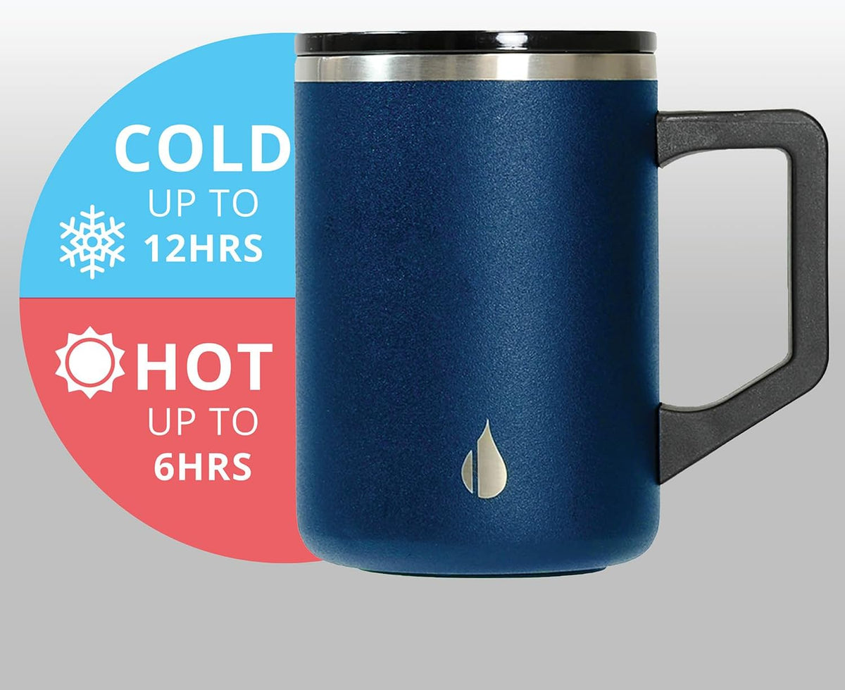 Summit 16oz Insulated Coffee Mug Stainless Steel Cup w/Lid