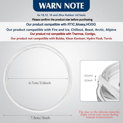 Rubber Lid Seal Replacement for Tumbler