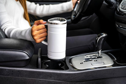 Pelican Ridge™ 18 oz Vacuum Insulated Tumbler - Recycled Stainless Steel Double Wall Travel with Dual Lid, Powder Coated Insulated Coffee Mug For Hot Cold Drinks, Jet Black