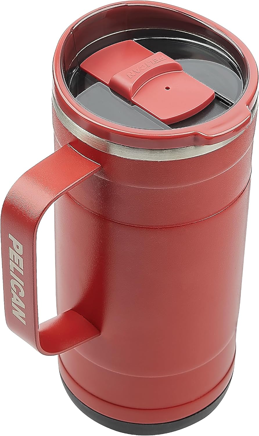Pelican Ridge™ 18 oz Vacuum Insulated Tumbler - Recycled Stainless Steel Double Wall Travel with Dual Lid, Powder Coated Insulated Coffee Mug For Hot Cold Drinks, Jet Black