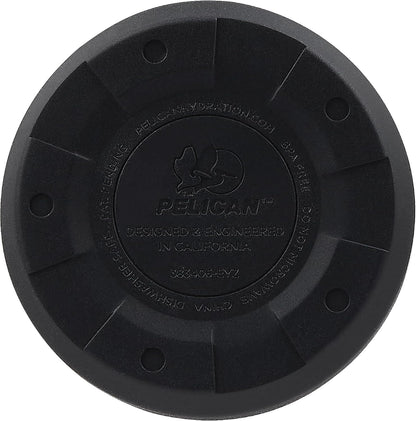 Pelican Ridge™ 18 oz Vacuum Insulated Tumbler - Recycled Stainless Steel Double Wall Travel with Dual Lid, Powder Coated Insulated Coffee Mug For Hot Cold Drinks, Jet Black