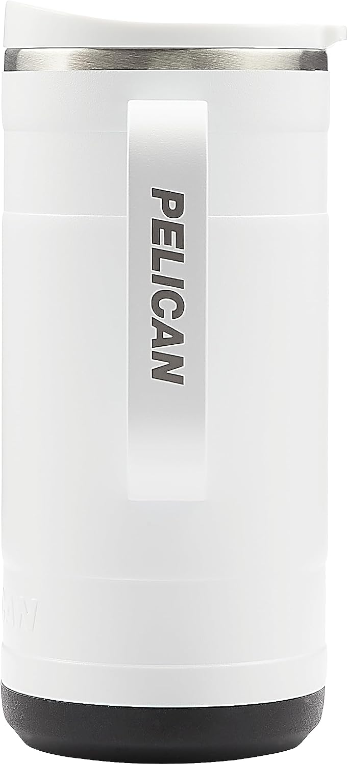 Pelican Ridge™ 18 oz Vacuum Insulated Tumbler - Recycled Stainless Steel Double Wall Travel with Dual Lid, Powder Coated Insulated Coffee Mug For Hot Cold Drinks, Jet Black