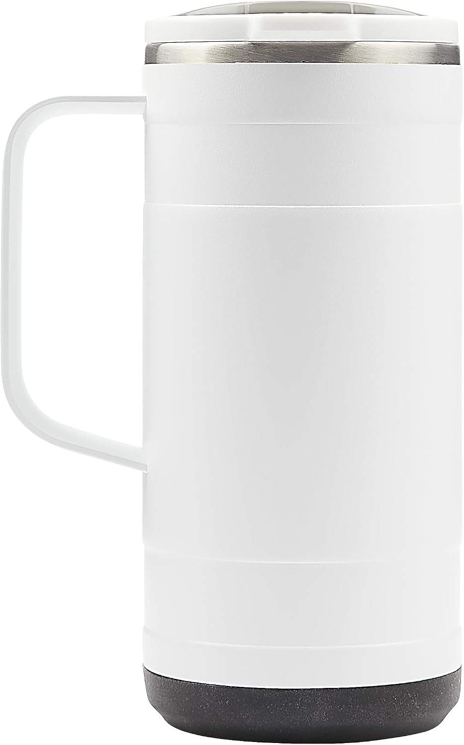 Pelican Ridge™ 18 oz Vacuum Insulated Tumbler - Recycled Stainless Steel Double Wall Travel with Dual Lid, Powder Coated Insulated Coffee Mug For Hot Cold Drinks, Jet Black
