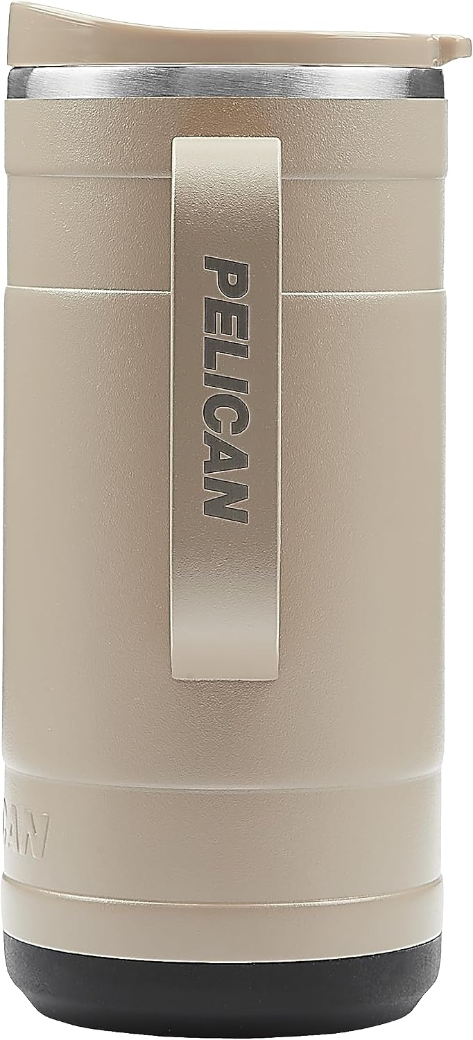 Pelican Ridge™ 18 oz Vacuum Insulated Tumbler - Recycled Stainless Steel Double Wall Travel with Dual Lid, Powder Coated Insulated Coffee Mug For Hot Cold Drinks, Jet Black