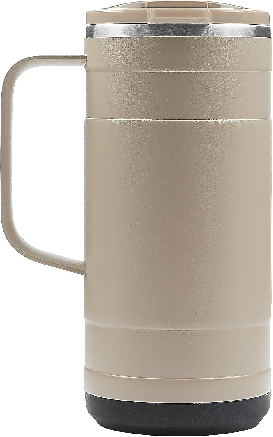 Pelican Ridge™ 18 oz Vacuum Insulated Tumbler - Recycled Stainless Steel Double Wall Travel with Dual Lid, Powder Coated Insulated Coffee Mug For Hot Cold Drinks, Jet Black