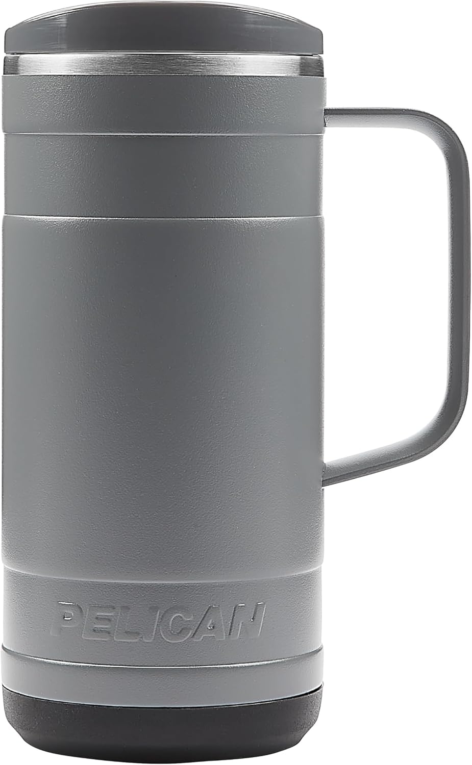 Pelican Ridge™ 18 oz Vacuum Insulated Tumbler - Recycled Stainless Steel Double Wall Travel with Dual Lid, Powder Coated Insulated Coffee Mug For Hot Cold Drinks, Jet Black