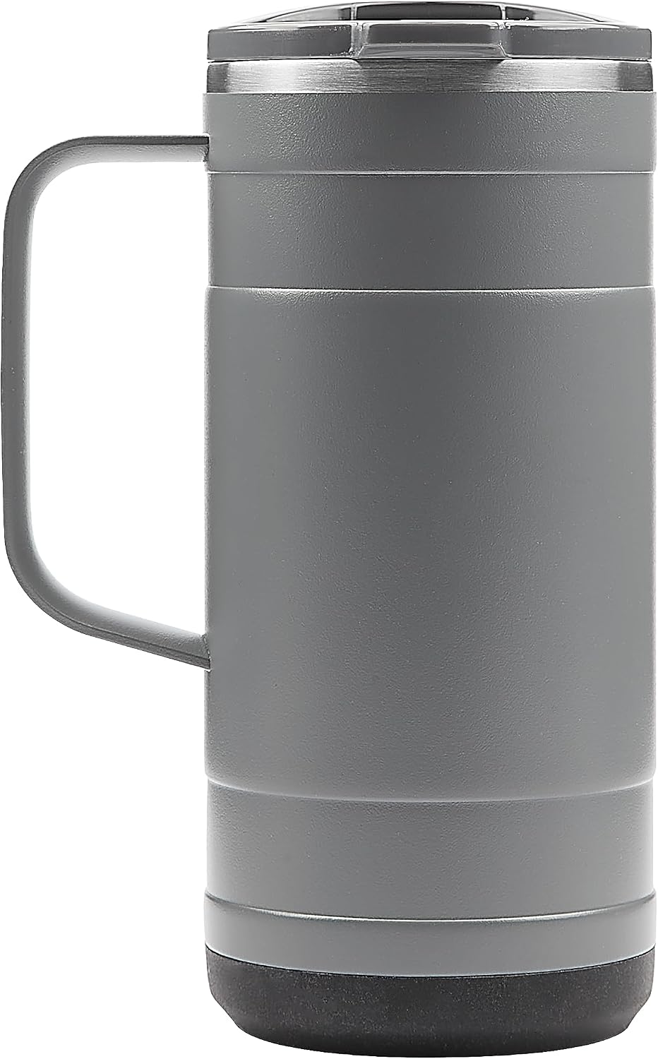 Pelican Ridge™ 18 oz Vacuum Insulated Tumbler - Recycled Stainless Steel Double Wall Travel with Dual Lid, Powder Coated Insulated Coffee Mug For Hot Cold Drinks, Jet Black