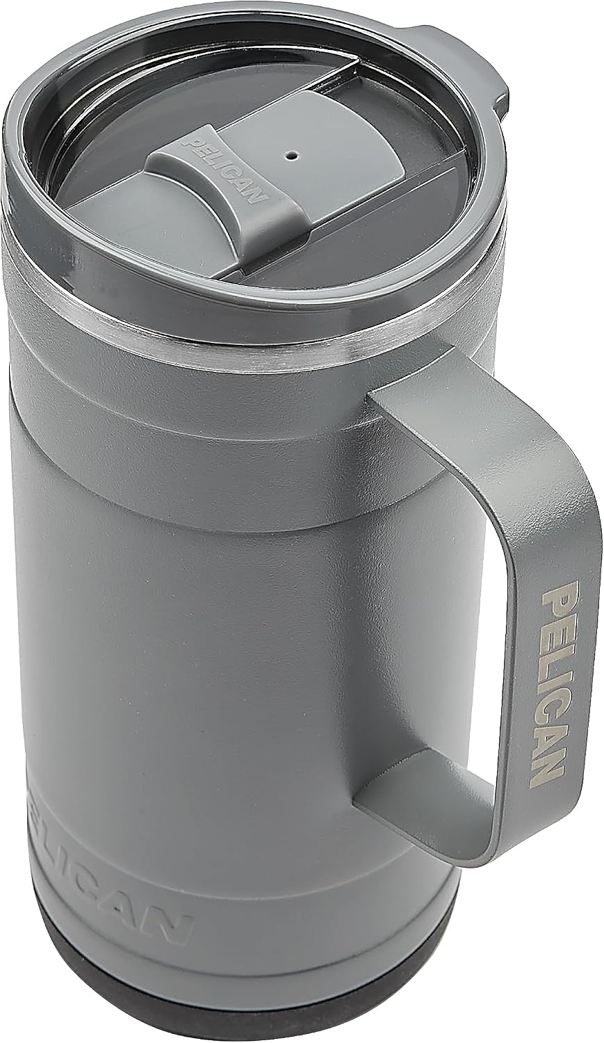 Pelican Ridge™ 18 oz Vacuum Insulated Tumbler - Recycled Stainless Steel Double Wall Travel with Dual Lid, Powder Coated Insulated Coffee Mug For Hot Cold Drinks, Jet Black