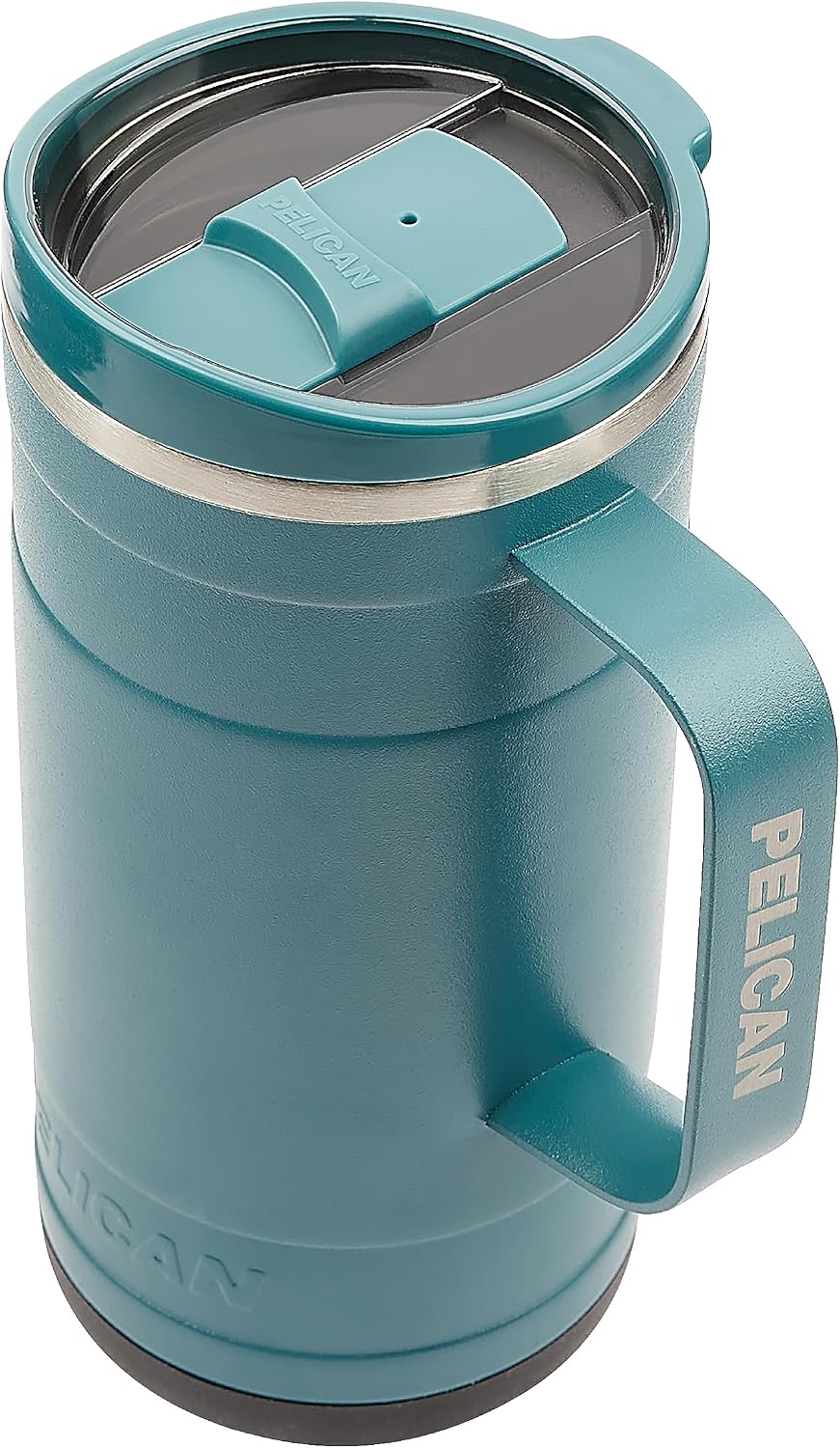 Pelican Ridge™ 18 oz Vacuum Insulated Tumbler - Recycled Stainless Steel Double Wall Travel with Dual Lid, Powder Coated Insulated Coffee Mug For Hot Cold Drinks, Jet Black