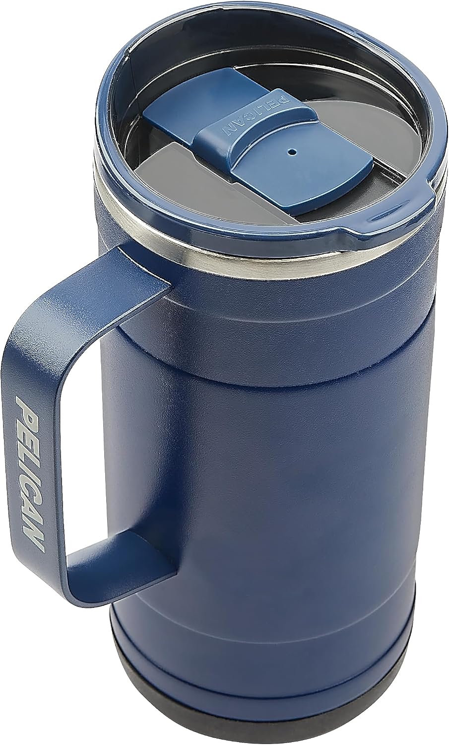 Pelican Ridge™ 18 oz Vacuum Insulated Tumbler - Recycled Stainless Steel Double Wall Travel with Dual Lid, Powder Coated Insulated Coffee Mug For Hot Cold Drinks, Jet Black