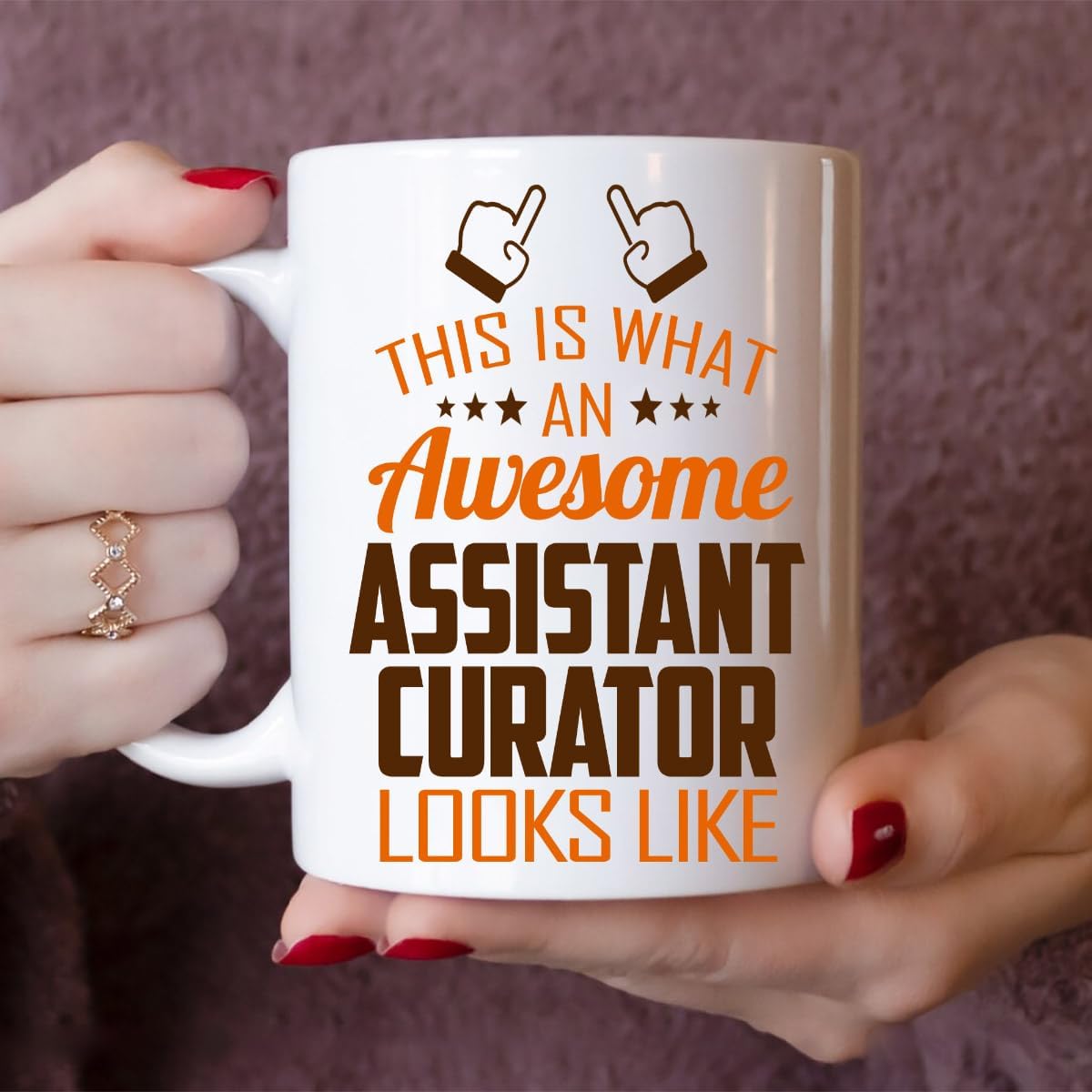 Awesome Assistant Curator Mug 11oz Gift for Work Office, Coworker | This Is What an Awesome Assistant Curator Looks Like, 11oz White Ceramic Coffee Cup