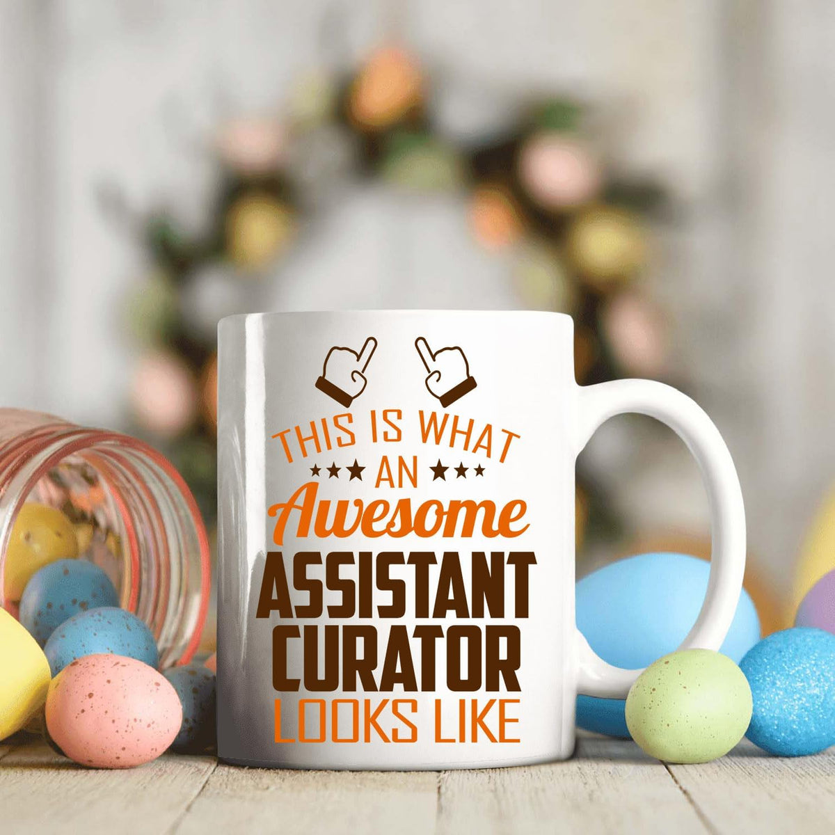 Awesome Assistant Curator Mug 11oz Gift for Work Office, Coworker | This Is What an Awesome Assistant Curator Looks Like, 11oz White Ceramic Coffee Cup