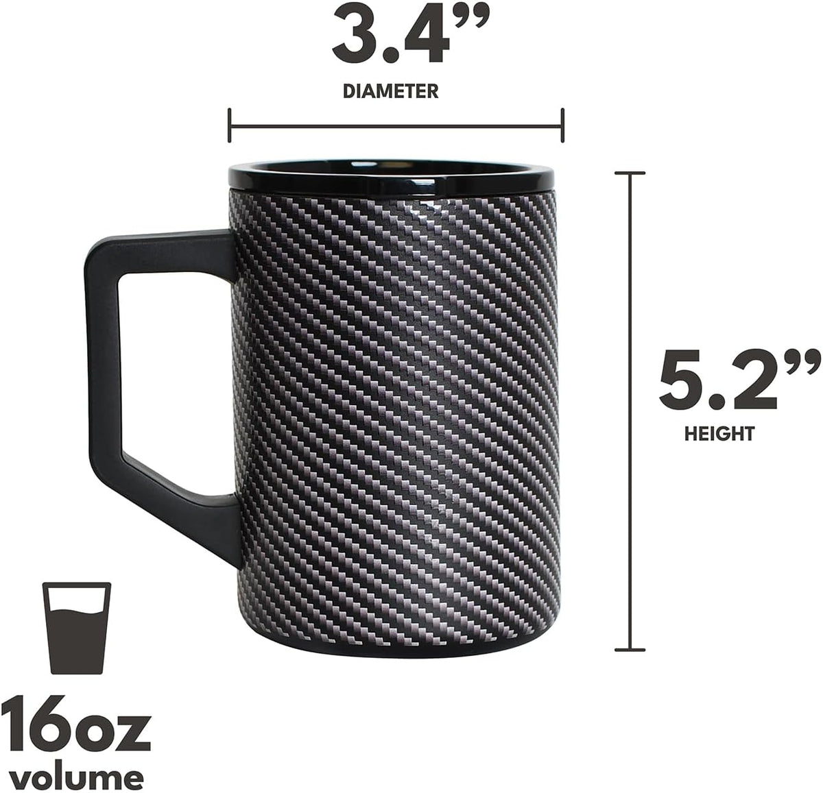 Summit 16oz Insulated Coffee Mug Stainless Steel Cup w/Lid