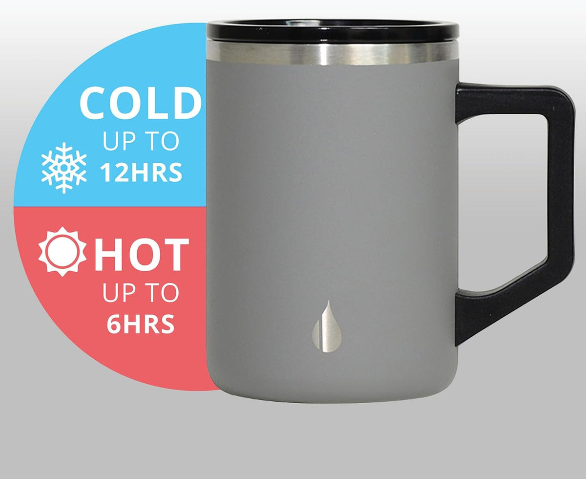 Summit 16oz Insulated Coffee Mug Stainless Steel Cup w/Lid