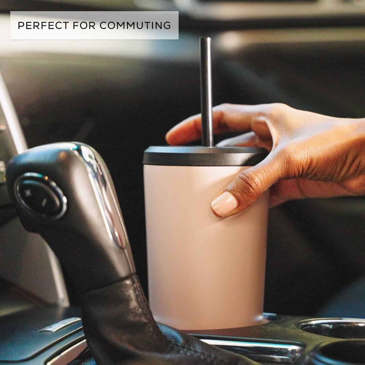 Triple Insulated 20oz Tumbler with Lid and Straw (2 Each) Vacuum Double Wall Stainless Steel Tumbler, Copper Lined for 12Hr Hold/Cold Drinks. Leakproof Water Bottle, Tea or Iced Coffee Cup
