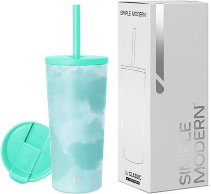 Iced Coffee Tumbler, Insulated | 24oz | Tie Dye
