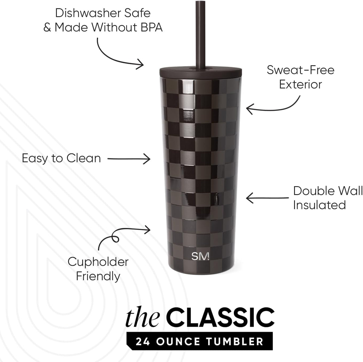 Iced Coffee Tumbler, Insulated | 24oz | Tie Dye