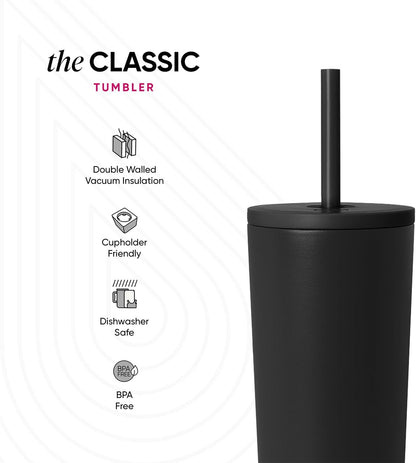 Iced Coffee Tumbler, Insulated | 24oz | Tie Dye
