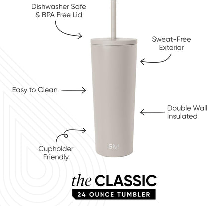 Iced Coffee Tumbler, Insulated | 24oz | Tie Dye