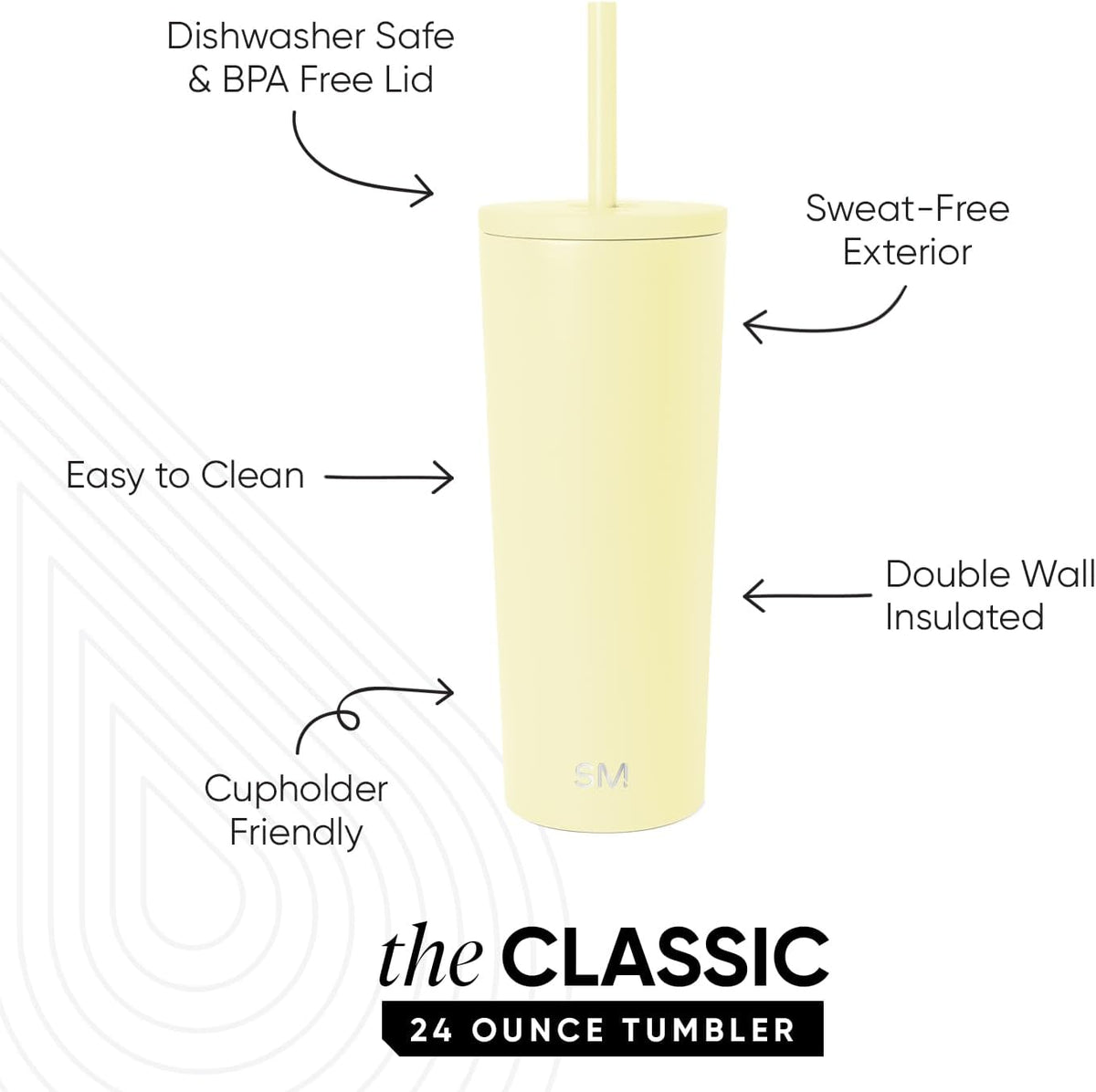 Iced Coffee Tumbler, Insulated | 24oz | Tie Dye