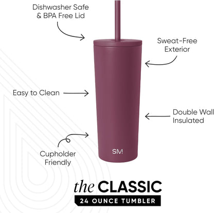 Iced Coffee Tumbler, Insulated | 24oz | Tie Dye