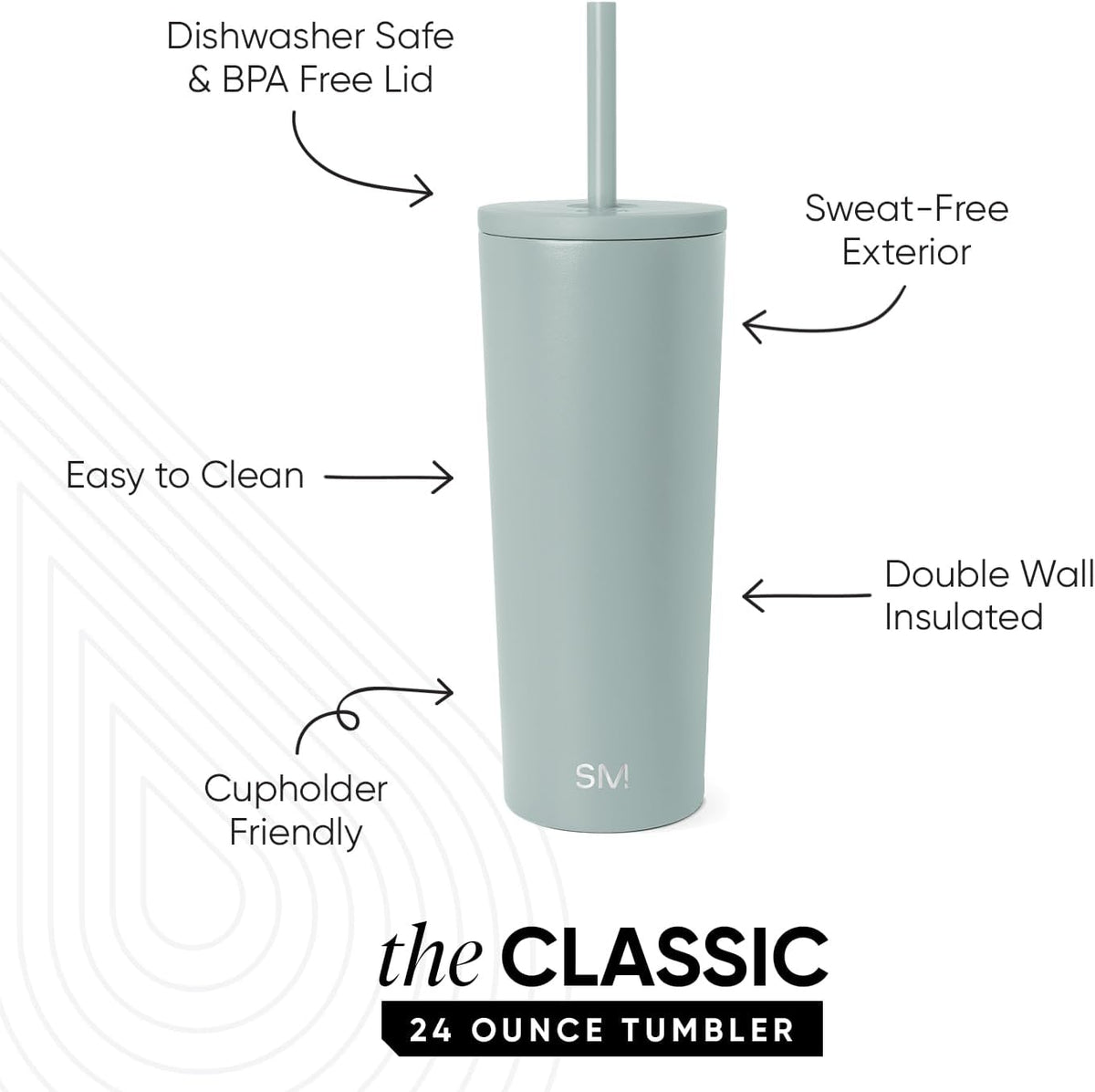 Iced Coffee Tumbler, Insulated | 24oz | Tie Dye
