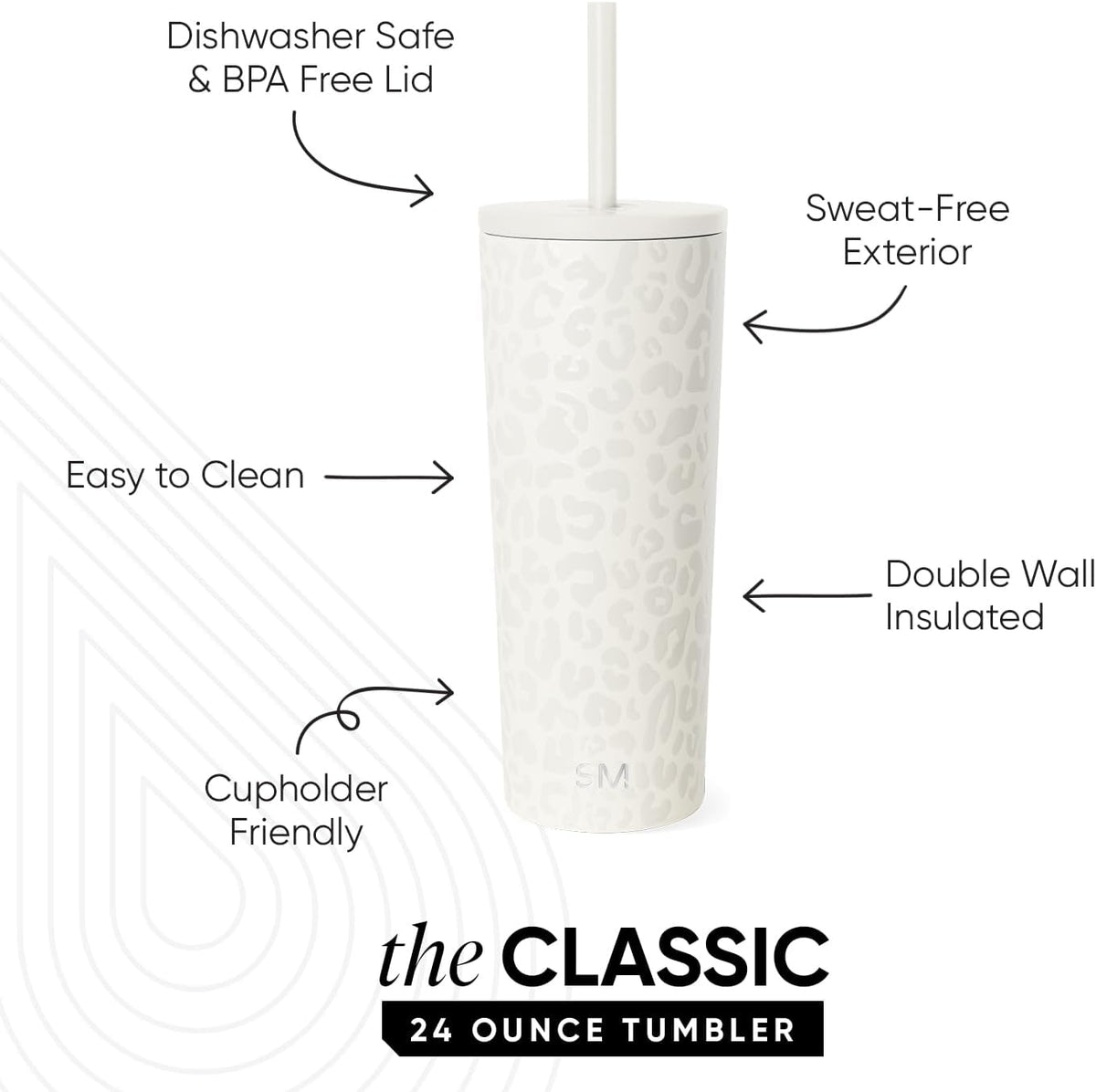 Iced Coffee Tumbler, Insulated | 24oz | Tie Dye