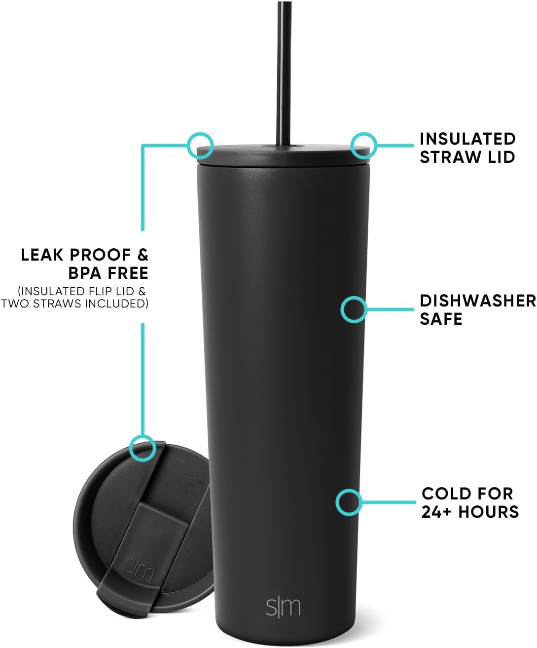 Iced Coffee Tumbler, Insulated | 24oz | Tie Dye
