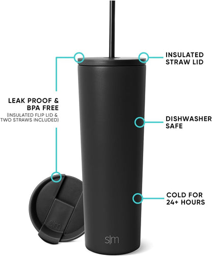 Iced Coffee Tumbler, Insulated | 24oz | Tie Dye