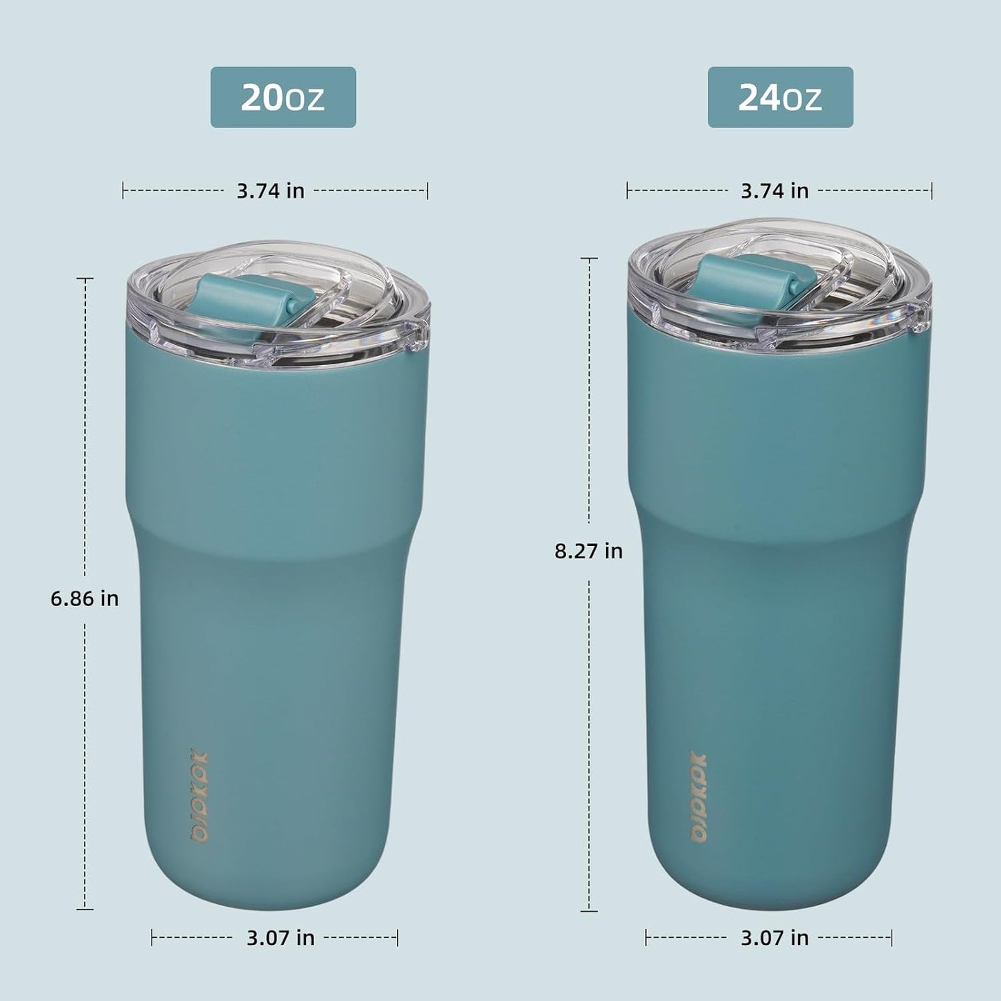 20oz Spill Proof Coffee Tumbler, Insulated Stainless Steel Cup | Double Wall Vacuum, Leakproof Lid, Keeps Hot/Cold/Iced, BPA Free, Dishwasher Safe, Cupholder, Travel, White