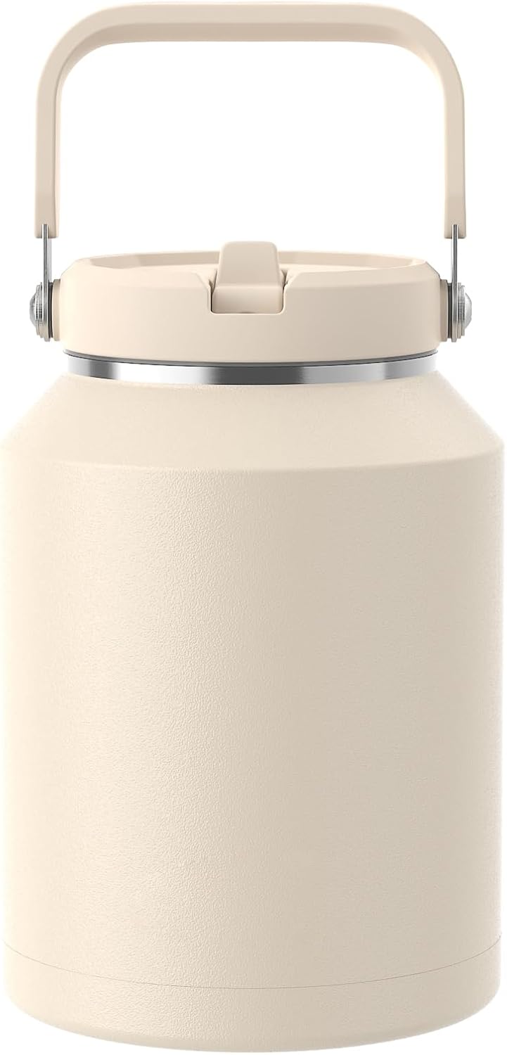 40 oz Insulated Tumbler with Top Handle and Flip Straw