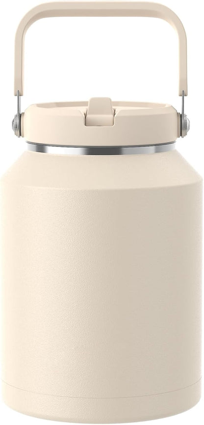 40 oz Insulated Tumbler with Top Handle and Flip Straw