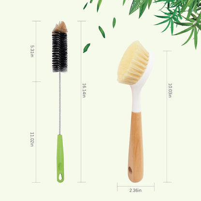 Long Bottle Brush, 17 in Bendable Cleaner Brushes for Cleaning Neck Beer Bottles, Wine, Baby Bottles, Water Bottles, Tumblers, Flask, Bird Feeder, Vase, Pipes and Brewing Supplies Black/1Pack
