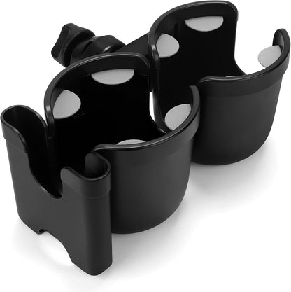 Accmor Stroller Cup Holder with Phone Holder, Bike Cup Holder, Universal Cup Holder for Uppababy Nuna Doona Strollers, 2-in-1 Cup Holder for Walker, Wheelchair, Scooter - Colors B
